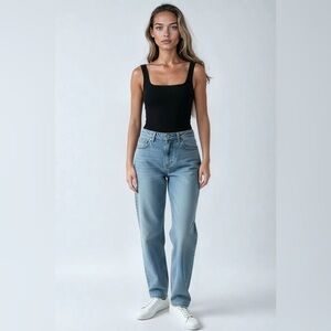 (MEDIUM WASH) Forever 21 High-Rise Jeans